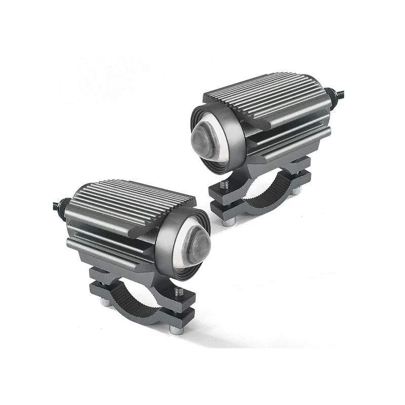 Universal motocicleta led foco doble color auxiliar luz de conducción