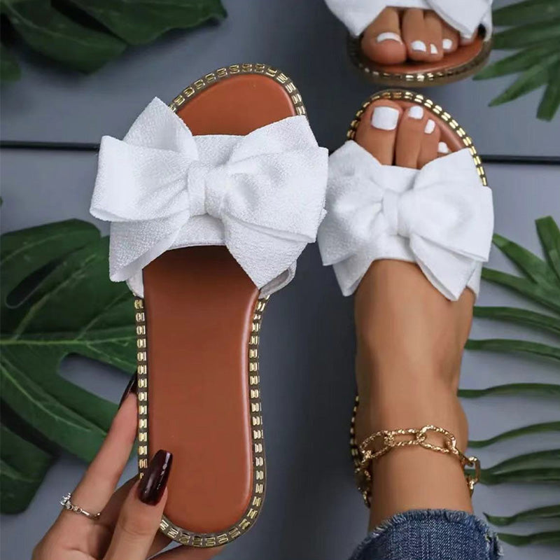 Sandalias con lazo chic para mujer