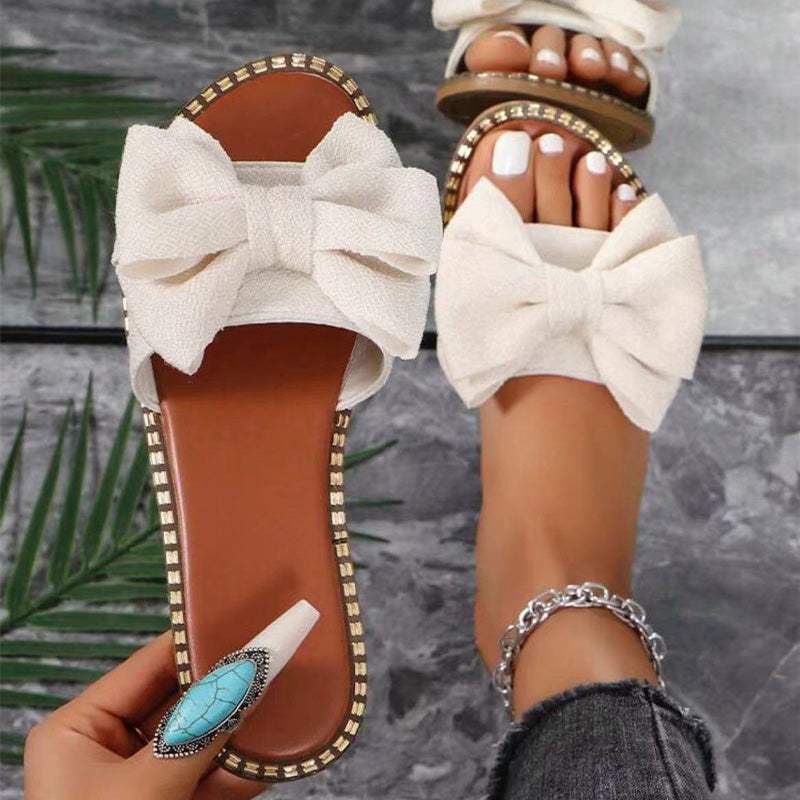 Sandalias con lazo chic para mujer
