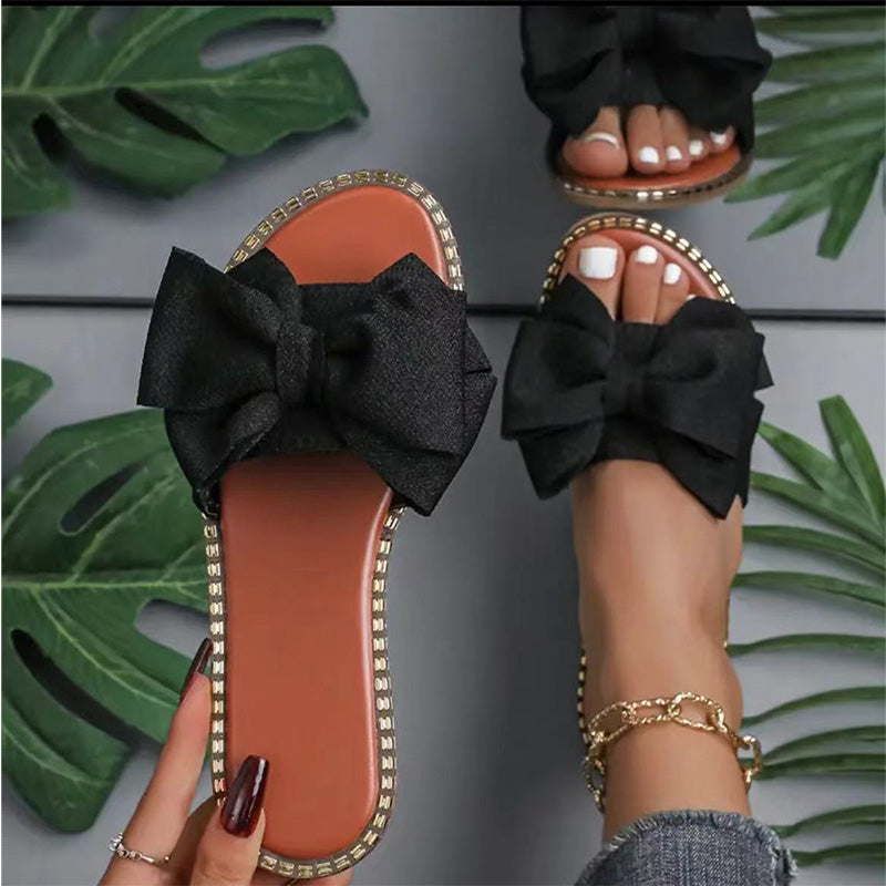 Sandalias con lazo chic para mujer