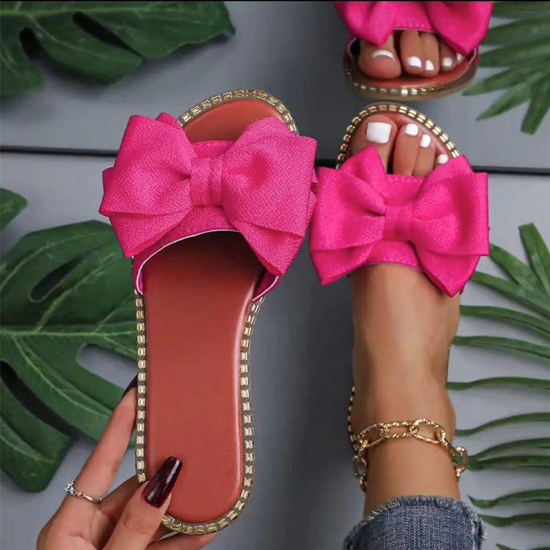 Sandalias con lazo chic para mujer