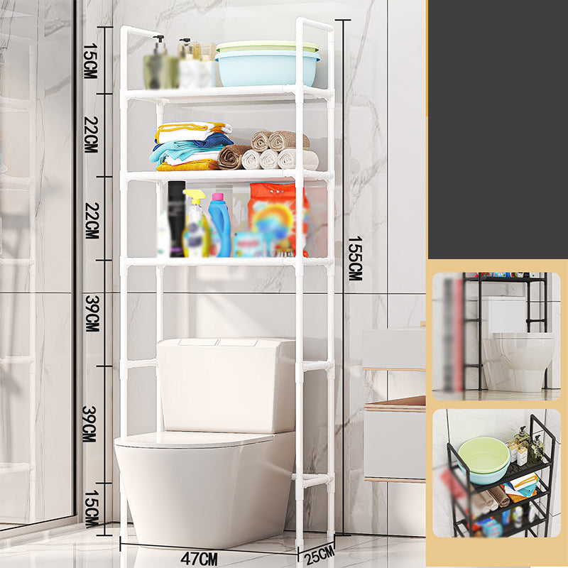 Estante organizador sin taladro para baño y lavandería