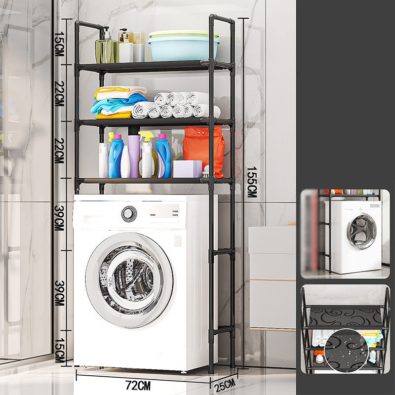 Estante organizador sin taladro para baño y lavandería