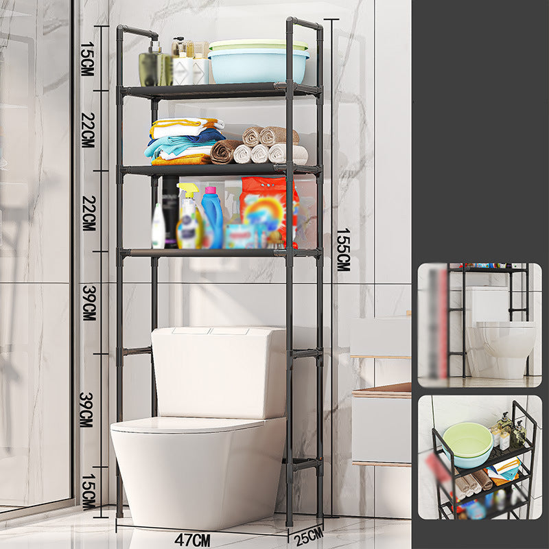 Estante organizador sin taladro para baño y lavandería