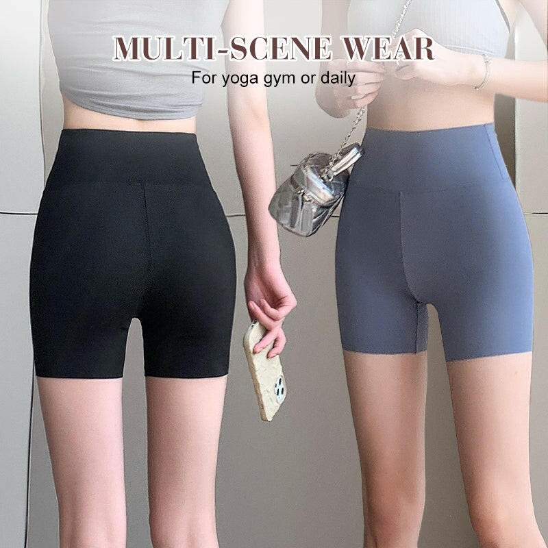 Pantalones cortos de yoga sin costuras moldeadores 3 en 1