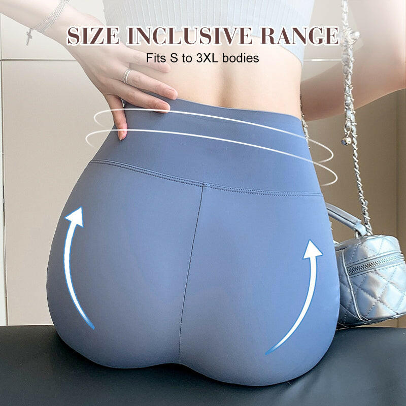 Pantalones cortos de yoga sin costuras moldeadores 3 en 1