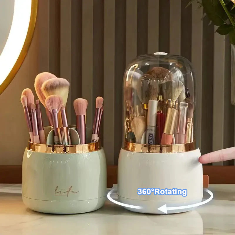 Contenedor De Brochas Para Maquillaje A Prueba De Polvo