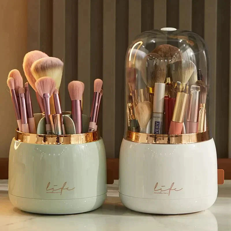 Contenedor De Brochas Para Maquillaje A Prueba De Polvo