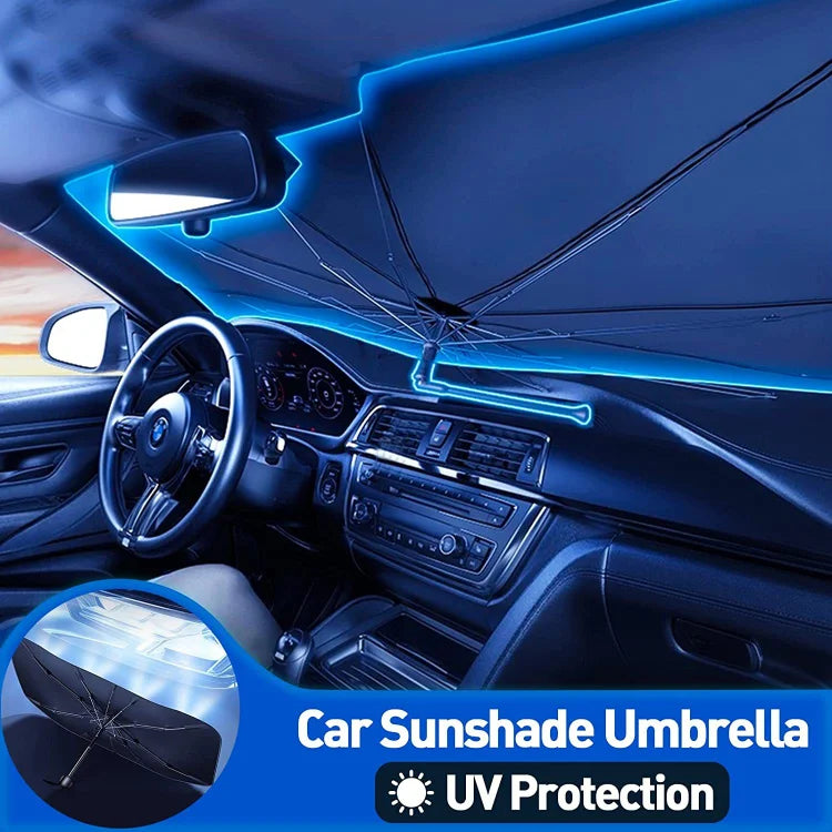 🌂¡50% OFF! ☀️ Parasol Plegable para Parabrisas de Coche – Bloquea UV, se Plegable en Segundos y Protege el Tablero 🚗