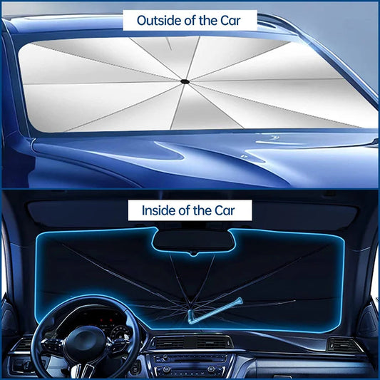 🌂¡50% OFF! ☀️ Parasol Plegable para Parabrisas de Coche – Bloquea UV, se Plegable en Segundos y Protege el Tablero 🚗