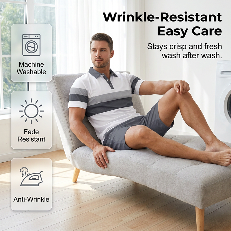 👕 Conjunto de camisa y pantalones cortos 2 piezas para hombre – cómodo, transpirable y versátil para verano, ocio y viajes ☀️🩳