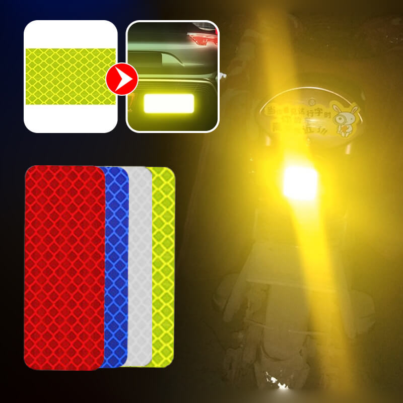 Pegatizas reflectantes de advertencia de seguridad automática