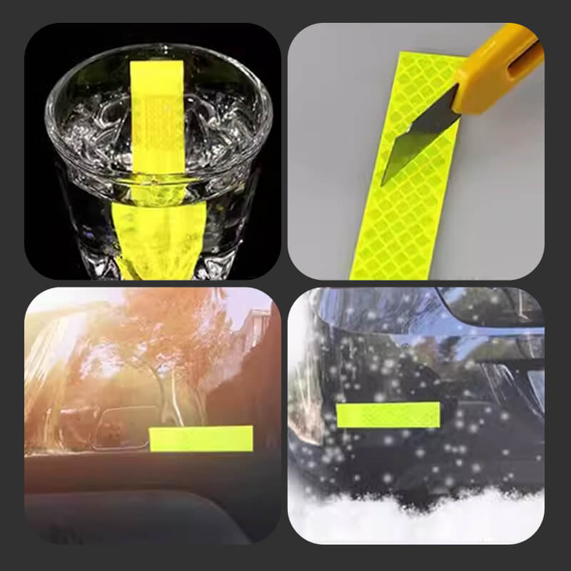 Pegatizas reflectantes de advertencia de seguridad automática