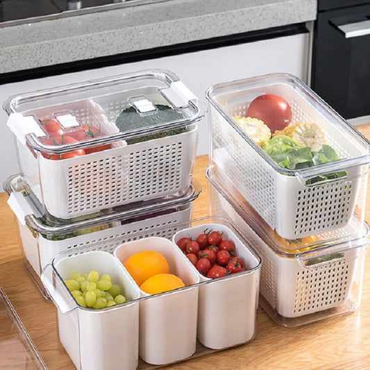 Contenedor de almacenamiento de frutas y verduras frescas