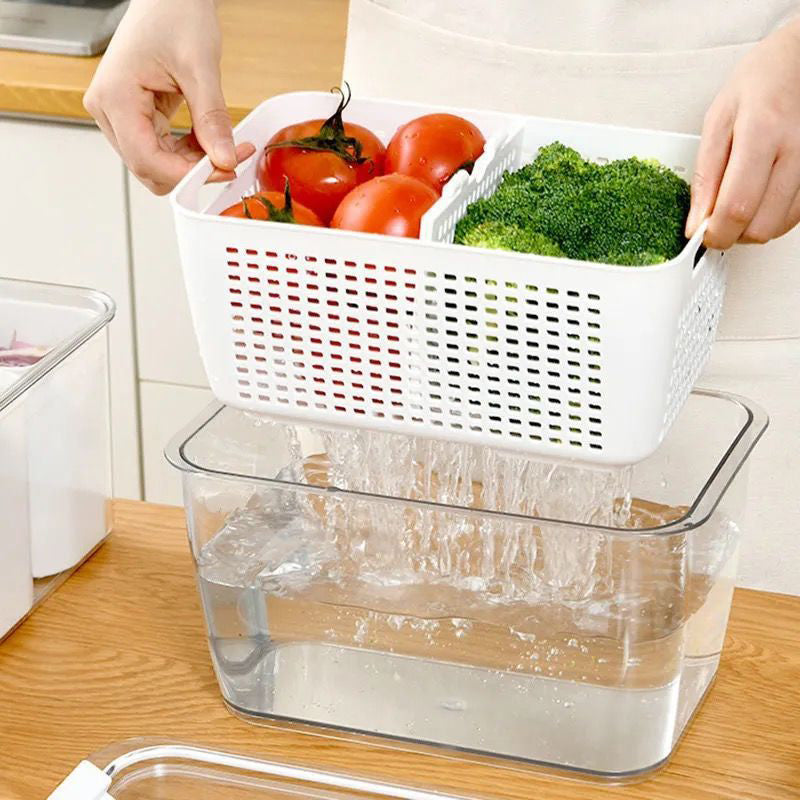 Contenedor de almacenamiento de frutas y verduras frescas