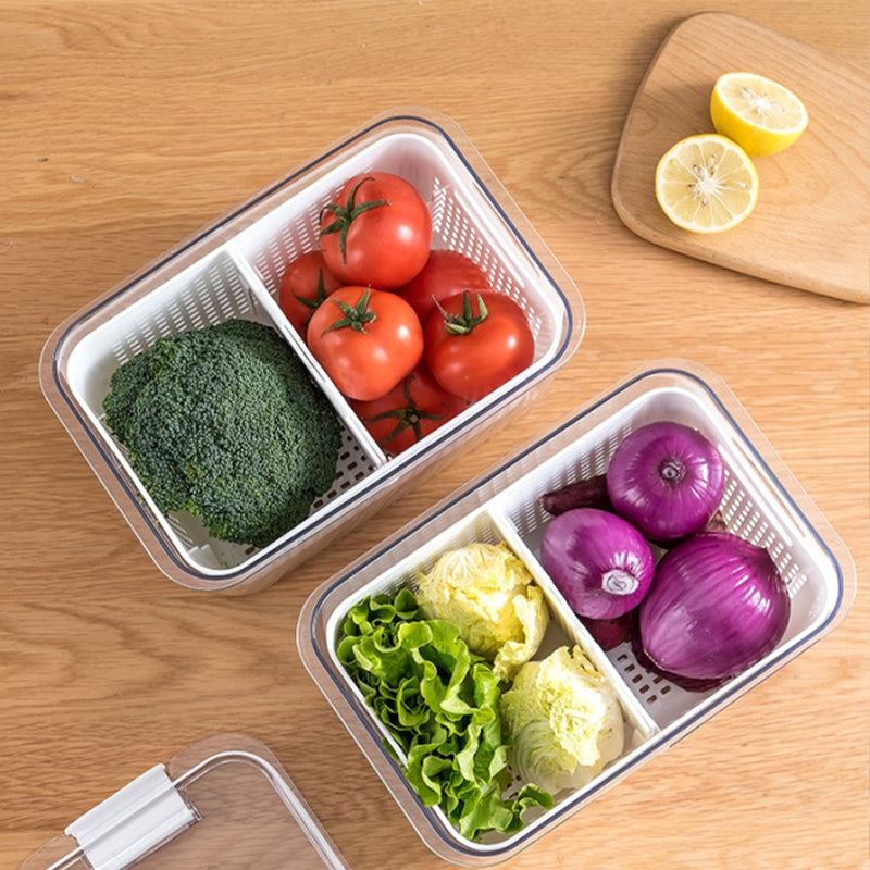 Contenedor de almacenamiento de frutas y verduras frescas