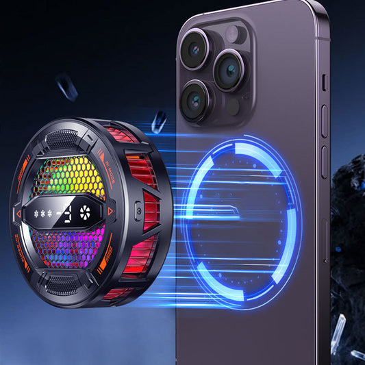 Magnetic Mobile Phone Cooler with LED Temp Display