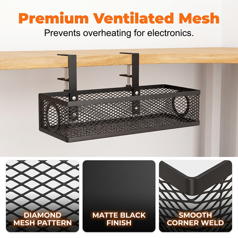 Under Desk Cable Organizer