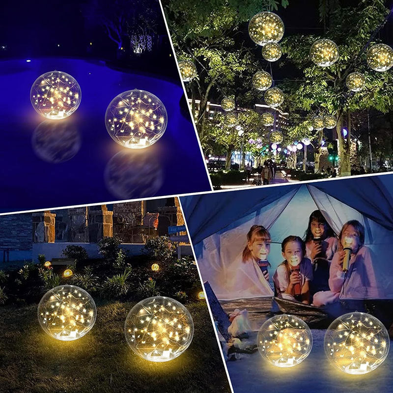 Luces solares flotantes para piscina