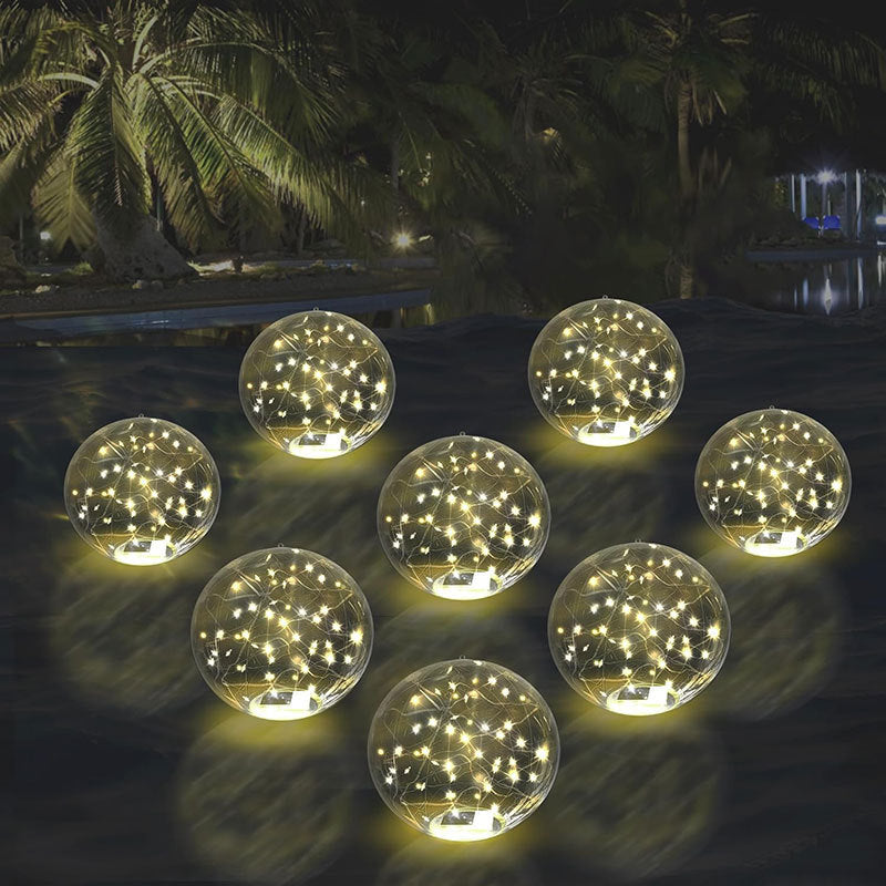 Luces solares flotantes para piscina