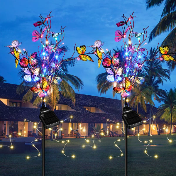 Mariposas solares de jardín