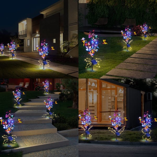Mariposas solares de jardín