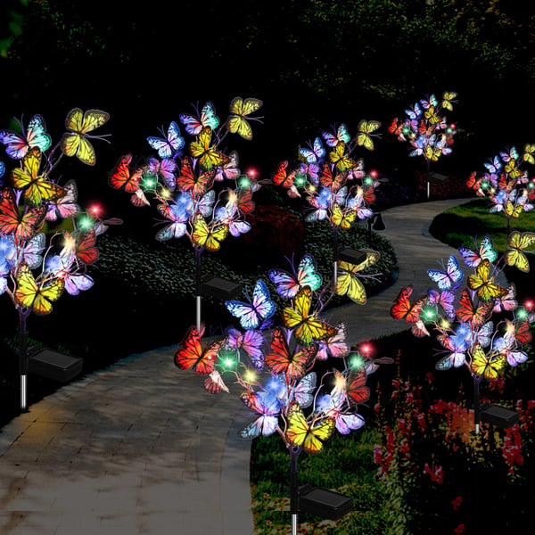 Mariposas solares de jardín
