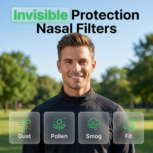 Filtros Nasales Invisibles para Protección contra Alergias y Polvo