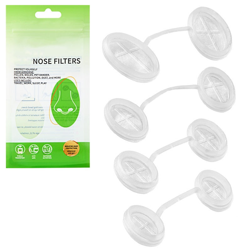 Filtros Nasales Invisibles para Protección contra Alergias y Polvo