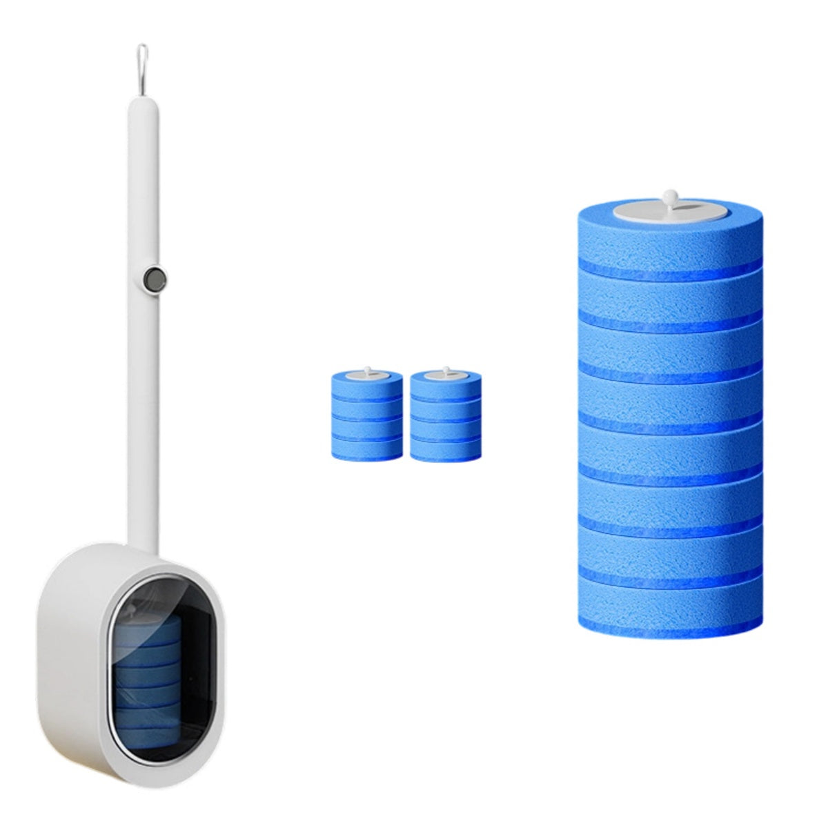 Juego de cepillo para inodoro desechable sin contacto