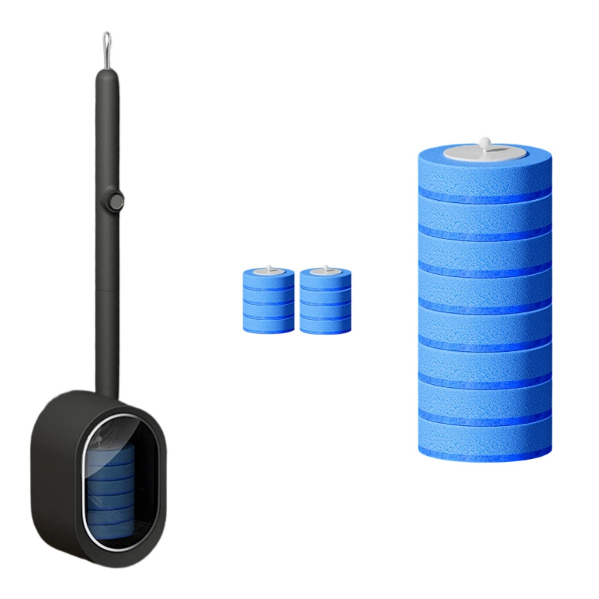 Juego de cepillo para inodoro desechable sin contacto