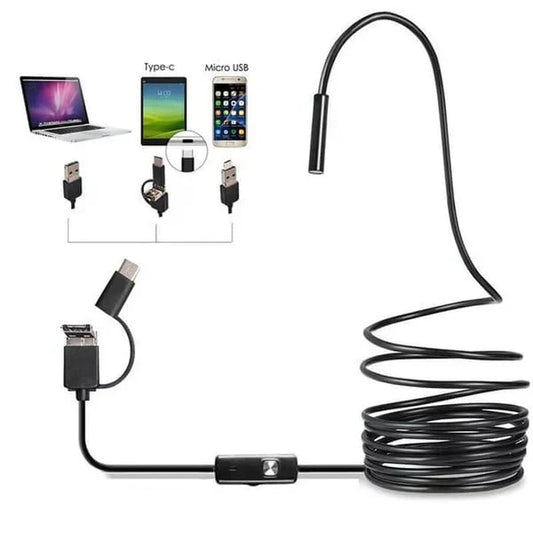 🔥Cámara endoscopica USB impermeable 3 en 1 con LED