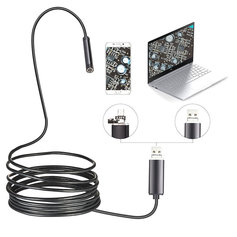 🔥Cámara endoscopica USB impermeable 3 en 1 con LED
