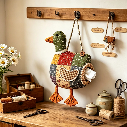 🧵🐤Portapañuelos de Tela para Animales (DIY): ¡Cose, cuelga y alegra cualquier espacio!