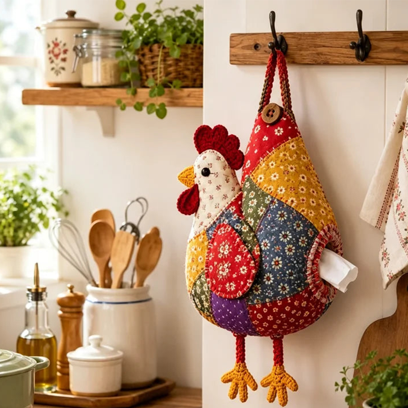 🧵🐤Portapañuelos de Tela para Animales (DIY): ¡Cose, cuelga y alegra cualquier espacio!