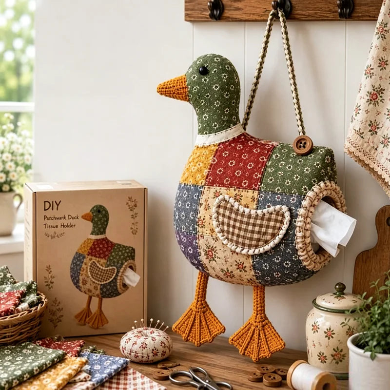 🧵🐤Portapañuelos de Tela para Animales (DIY): ¡Cose, cuelga y alegra cualquier espacio!