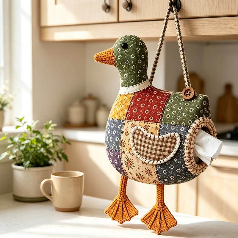 🧵🐤Portapañuelos de Tela para Animales (DIY): ¡Cose, cuelga y alegra cualquier espacio!