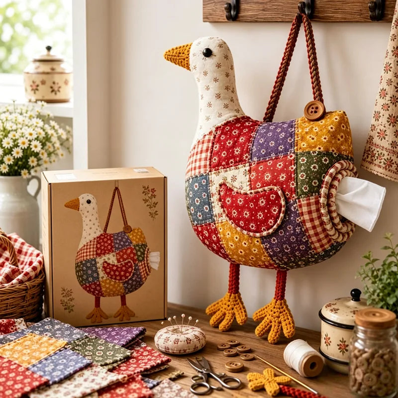 🧵🐤Portapañuelos de Tela para Animales (DIY): ¡Cose, cuelga y alegra cualquier espacio!