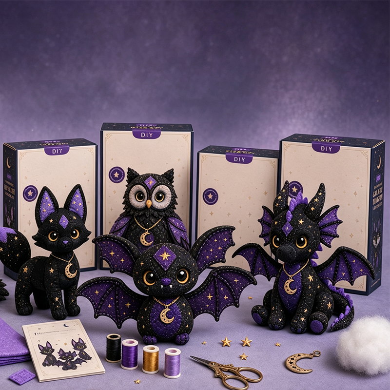 Kit de Costura de Animales Mágicos Ideal para Principiantes