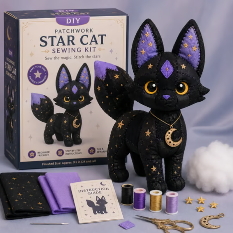 Kit de Costura de Animales Mágicos Ideal para Principiantes