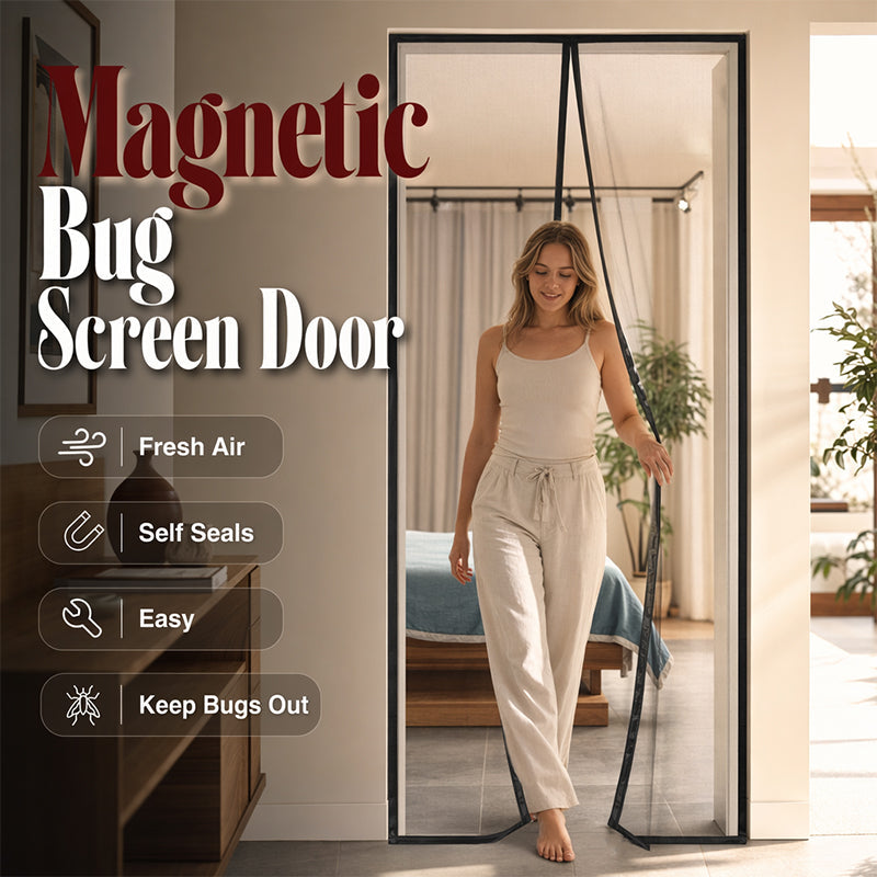 Puerta Mosquitera Magnética de Manos Libres