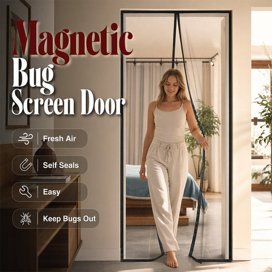 Puerta Mosquitera Magnética de Manos Libres