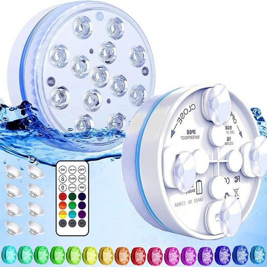 Luces LED Submarinas para Piscina (Control Remoto RF)