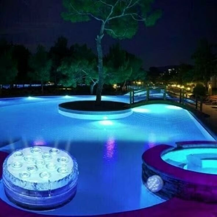 Luces LED Submarinas para Piscina (Control Remoto RF)