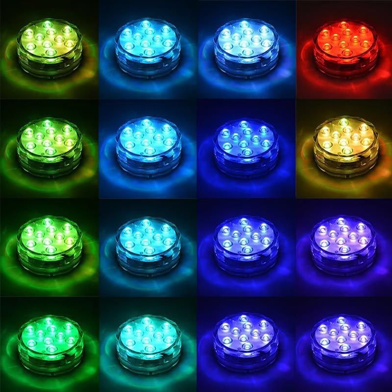 Luces LED Submarinas para Piscina (Control Remoto RF)