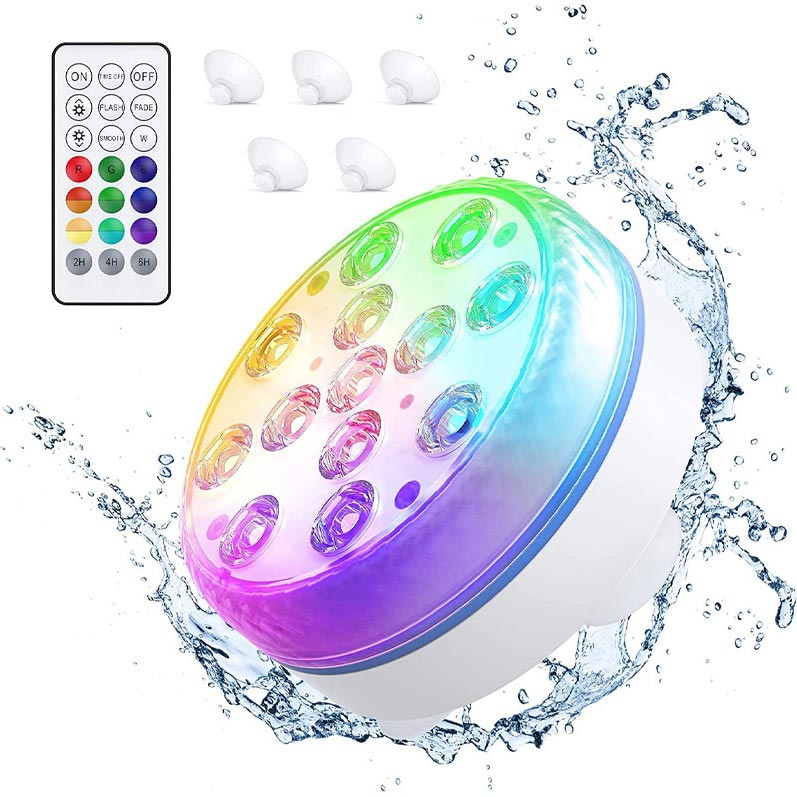 Luces LED Submarinas para Piscina (Control Remoto RF)