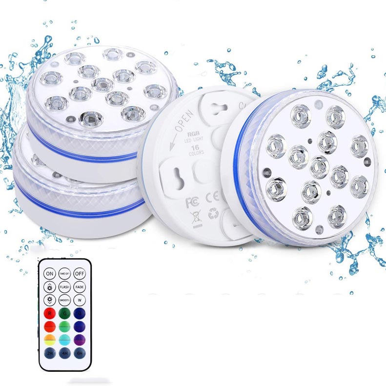 Luces LED Submarinas para Piscina (Control Remoto RF)