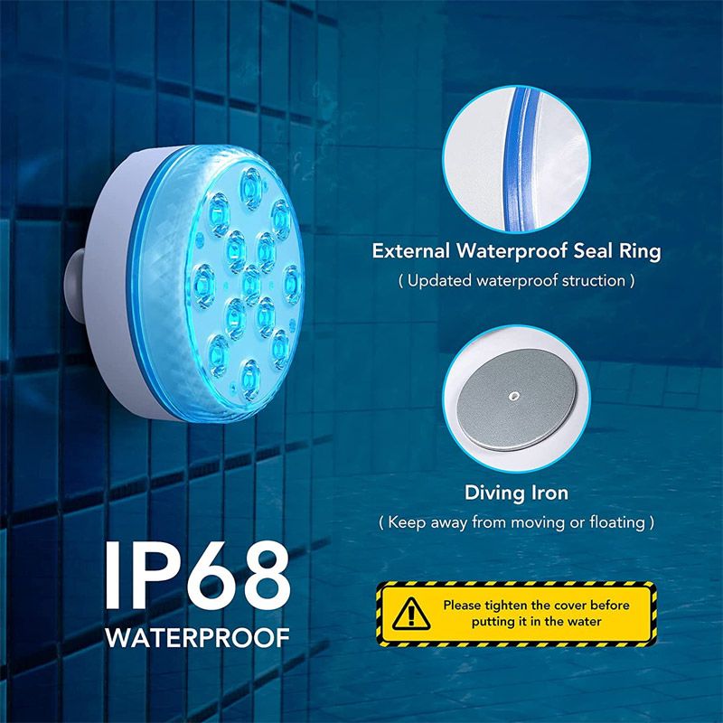 Luces LED Submarinas para Piscina (Control Remoto RF)