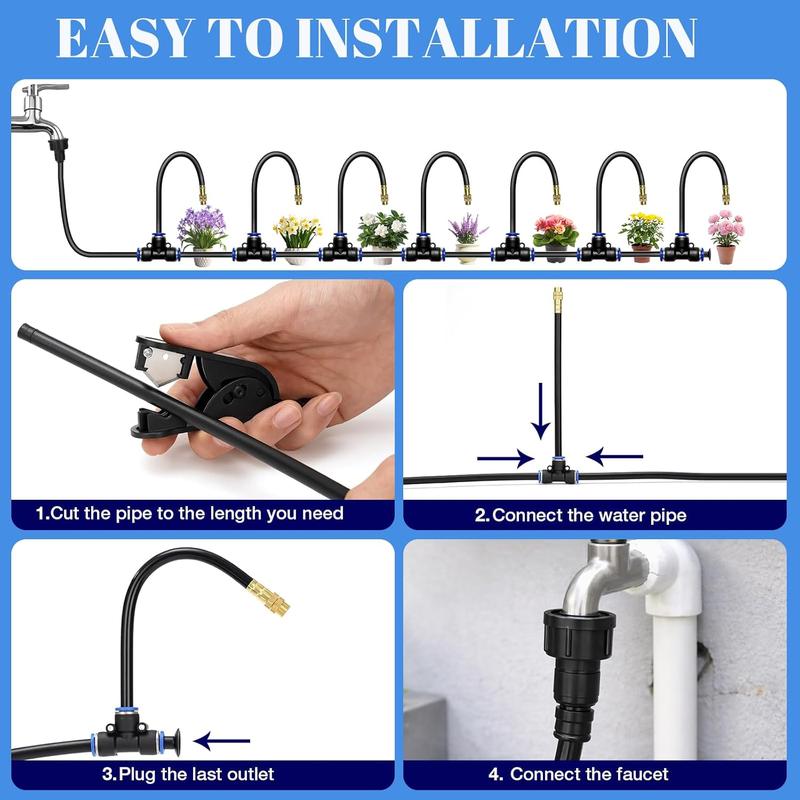 Sistema de Enfriamiento por Nebulización Ajustable con Boquillas Flexibles