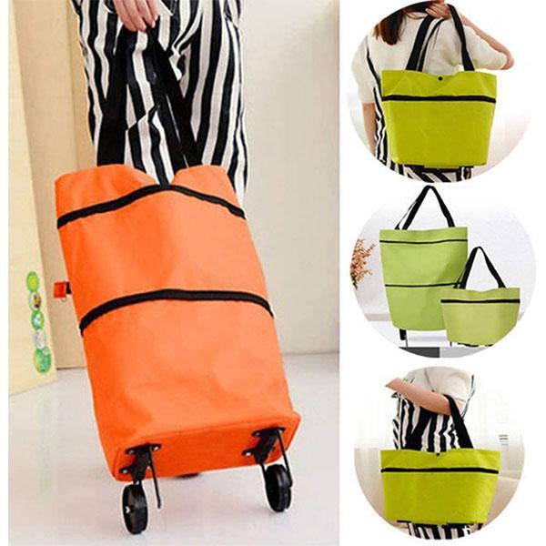 Carro de la compra plegable 2 en 1 – Práctico, ligero y resistente